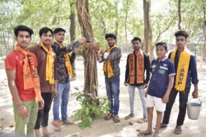 एबीवीपी ने परिंडे लगाकर की सकोरा महाअभियान की शुरुआत