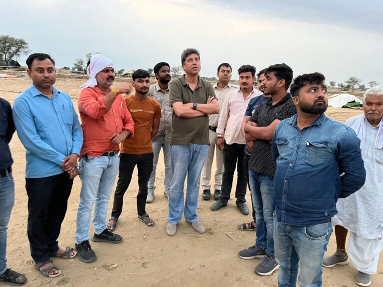 राजाखेड़ा विधायक रोहित बोहरा ने मुख्यमंत्री की सभा की तैयारी को लेकर किया निरीक्षण