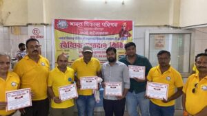 भारत विकास परिषद के स्थापना दिवस पर रक्तदान शिविर का आयोजन