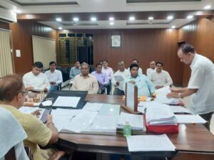 मतदान केन्द्र सुव्यवस्थीकरण के संबंध में राजनीतिक दलों के साथ बैठक