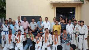 प्रदेश स्तर पर मेडल प्राप्त करने वाले खिलाड़ियों का किया गया सम्मान