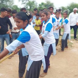 राजीव गांधी ग्रामीण एवं शहरी ओलंपिक खेलो के तहत सोमवार को खिलाड़ियों ने बढ चढ कर लिया भाग