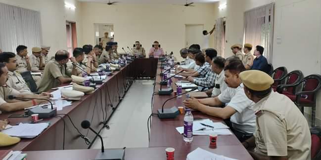 चुनाव हेतु कानून व्यवस्था के संबंध में बैठक आयोजित