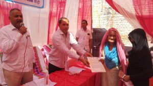 80 बर्ष से अधिक आयु वर्ग के मतदाताओं का किया स्वागत