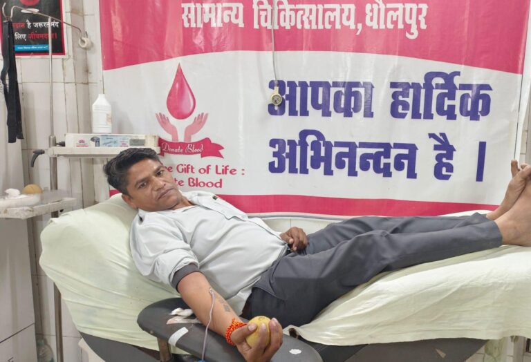 अजनबी को रक्तदान कर मनाया जन्मदिवस