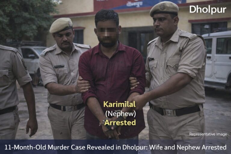 धौलपुर में 11 महीने पुराने हत्या मामले का खुलासा, पत्नी और भांजा गिरफ्तार