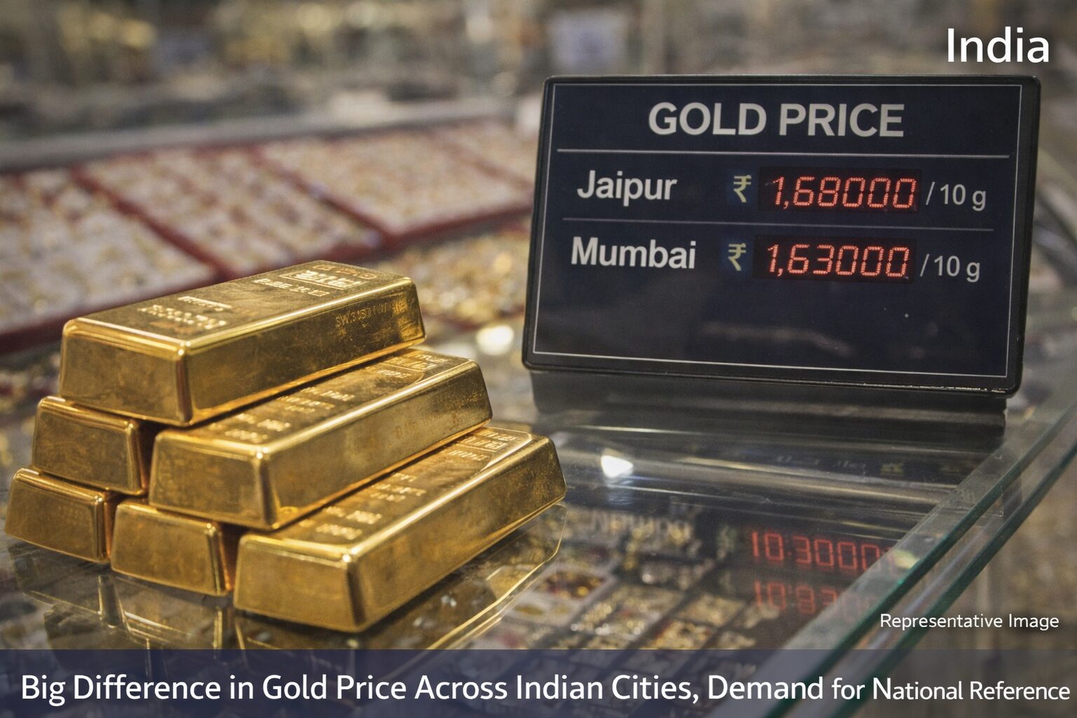 सोने की कीमतों में शहरों के बीच बड़ा अंतर, राष्ट्रीय रेफरेंस रेट की मांग तेज