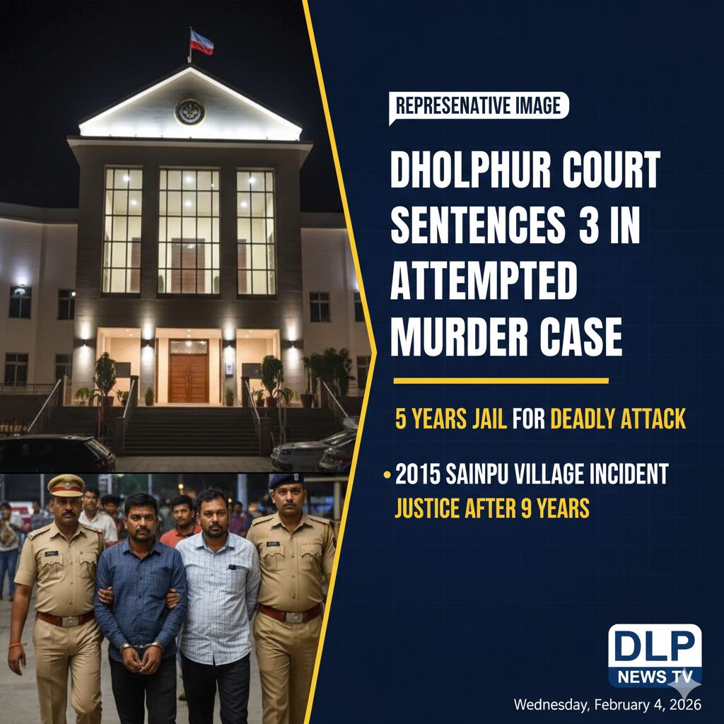 धौलपुर कोर्ट का बड़ा फैसला: जानलेवा हमले के 3 दोषियों को 5-5 साल की जेल, 9 साल बाद मिला न्याय