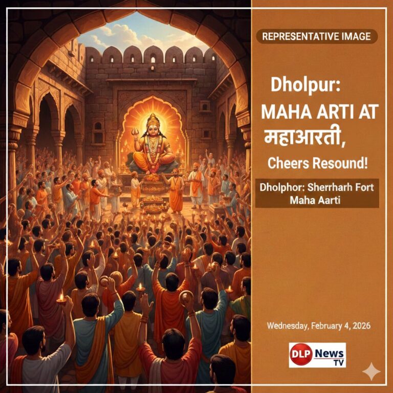 शेरगढ़ किले के प्राचीन हनुमान मंदिर में गूंजे जयकारे, महाआरती में उमड़ा भक्तों का सैलाब