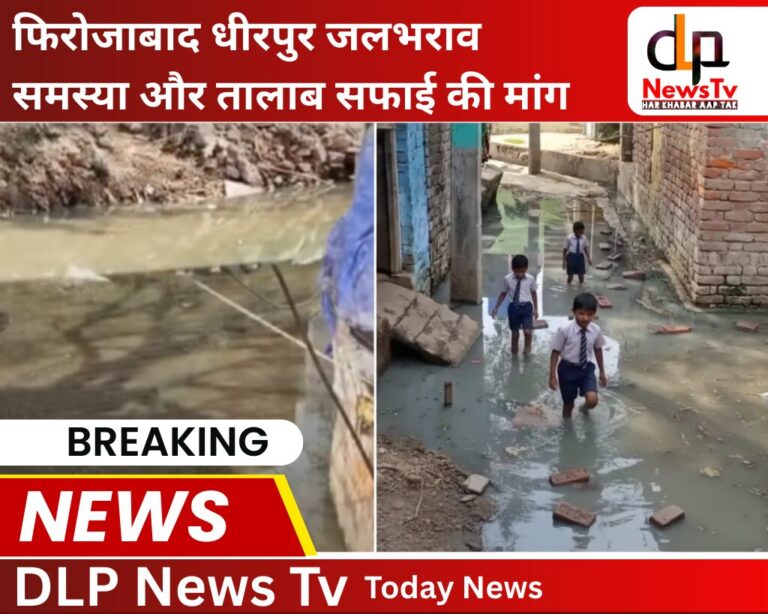 फिरोजाबाद: धीरपुर के दारापुर में नारकीय जीवन जीने को मजबूर ग्रामीण, गलियों में भरा तालाब का गंदा पानी