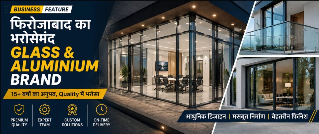 फिरोजाबाद में Glass & Aluminium Work : 15+ सालों की कारीगरी और भरोसे की कहानी